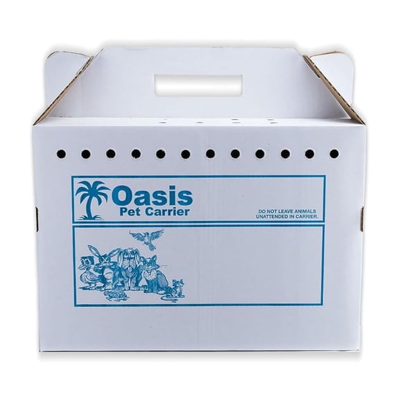Disposable Cardboard Pet Carrier 12/Case | Sturdy Corrugated Cardboard Carrier