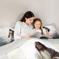 thumbnail image 5 of Homewish Western Christian Bible Bedding Comforter Set for Teens, Lake Ocean Water Twin Comforter Sets, Retro Art Style Reversible Bedding Set, Breathable Home Decor, 2pcs, 5 of 8