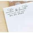 thumbnail image 3 of Printtoo Personalized Black Self Inking Tying The Knot Stamp Custom Wedding Favor Rubber Stamper-68 x 30 mm, 3 of 6