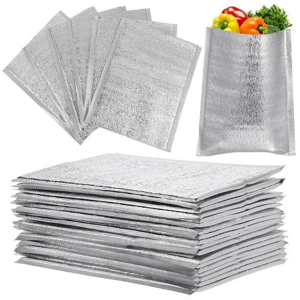 20 PCS Bolsas de aluminio de aluminio aislantes de aluminio Bolsas de almacenamiento prácticas