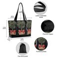 thumbnail image 2 of FORMRS Canvas Laptop Tote Bag for Women with 15.6" Computer Compartments Shoulder Handbag, Beige Striped Trees, 2 of 7