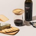 thumbnail image 3 of Juego de 4 adornos reutilizables para embutidos, de bambú, para copas de vino de 4", 3 of 5