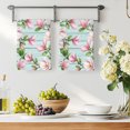 thumbnail image 3 of Pink Magnolia Kitchen Towels Set of 4, Rustic Botanical Budding Flowers Aqua Wooden Absorbent Dish Towels for Kitchen, Microfiber Hand Towel, Quick Drying Tea Towel for Cleaning Decorative Dishcloths, 3 of 7