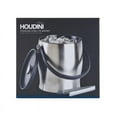 thumbnail image 2 of Houdini 4 qt Black/Silver Stainless Steel Ice Bucket with Tongs, 2 of 3