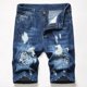 thumbnail image 1 of WILLBEST Pantalones Cortos Casuales de Mezclilla de Colores para Hombre, 1 of 3