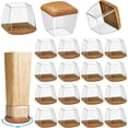 thumbnail image 4 of Paquete de protectores de piso para patas de silla para pisos de madera dura, deslizadores redondos de goma para muebles, almohadilla de fieltro de 360 °, tapas de patas de muebles de silicona engrosa, 4 of 5
