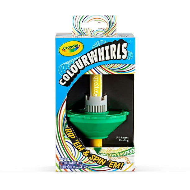 Toy Crayola ColourWhirls de Spin Art con marcador Ultra Clean 6+