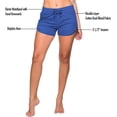 thumbnail image 5 of Colosseum Active Women's Simone Cotton Blend Yoga and Running Shorts Royal XX-Large, 5 of 6