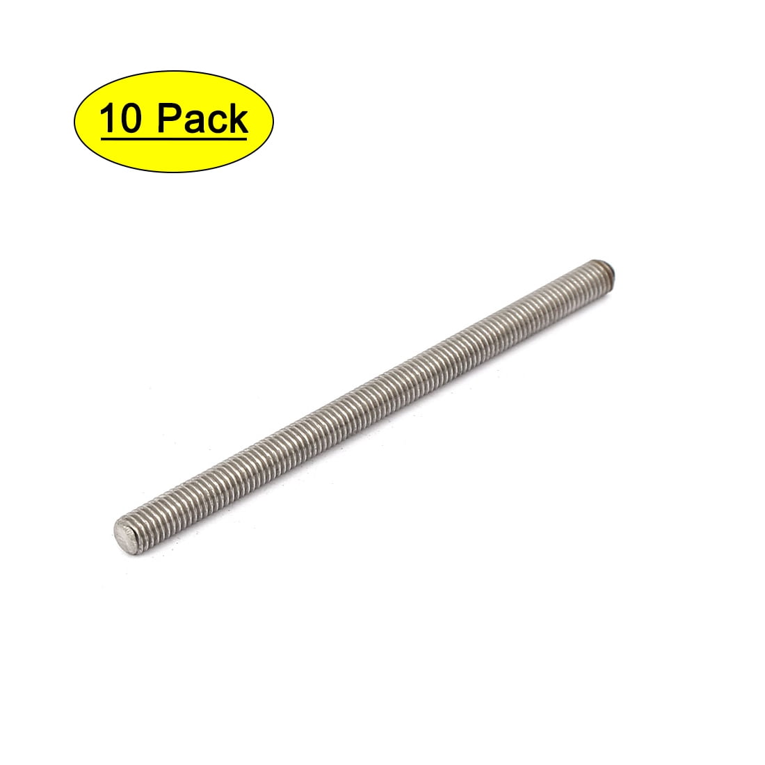 Studding/metric includes 10 nuts and washers M2 Steel Threaded Rod 12" length