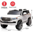 thumbnail image 4 of Yesfashion 12V Two Seats Kids Ride on Car Electric Ride on Truck, Battery Powered Electric Ride on Toys with 2 Speeds, Parent Control, Mp3, LED lights, 4 of 7