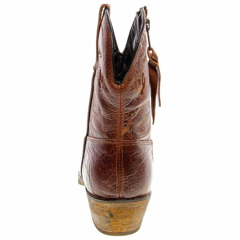 Dingo Fashion Boots Womens Adobe Rose Side Zip Light Brown DI 692