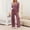 Purple women 2 piece lounge set a1, variant on Usloyux Women's 2 Piece Lounge Set V Neck Long Sleeve Pullover Top and Wide Leg Pants Matching Tracksuit Outfits with Solid Casual Style, Blue S