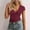*Wine, variant on ClodeEU Women's Cross Wrap Ruched Plunge Deep V Neck Slim Fit Short Sleeve T Shirt Black,Womens Plus XL