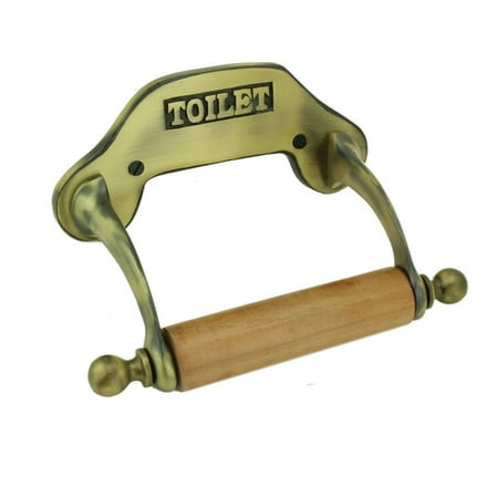 Brass Antique Toilet Tissue Holder - Vintage Toilet Paper Holder Antique Brass Knight Tissue