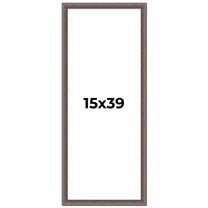 15x39 Frame Silver Real Wood Picture Frame Width 1.25 Inches | Interior Frame Depth 0.5 Inches |