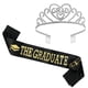 thumbnail image 1 of Cinturón de hombro para la temporada de graduación, conjunto de corona, cinturón de etiqueta para fiesta de graduación, banda para el cabello de aleación, 1 of 6