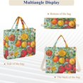 thumbnail image 6 of FORMRS Womens Corduroy Tote Bag Crossbody Shoulder Handbag with Pocket, Vibrant Tomatoes, 6 of 7