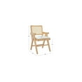 thumbnail image 3 of SAFAVIEH Couture Colette Natural Linen Solid Dining Armchair, Natural, 3 of 5