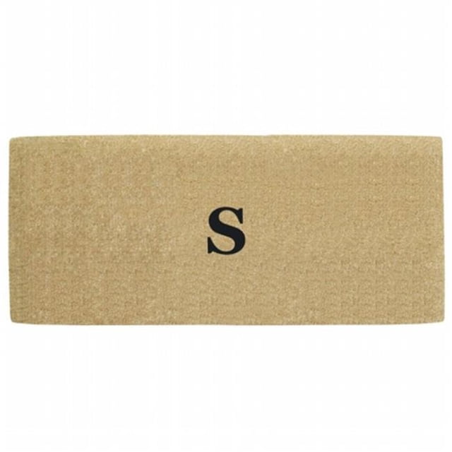 Nedia Home O2176S 36 x 72 Po. Poids Lourds Pas de Tapis de Coco de Frontière Monogrammé S