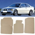 thumbnail image 3 of Ikon Motorsports Compatible with 99-05 E46 01-06 M3 OE Factory Style Beige Nylon Carpet Car Floor Mats Front Rear 4pcs 1999 2000 2001 2002 2003 2004 2005, 3 of 5