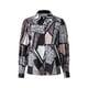 thumbnail image 1 of VISgogo Camisa Retro con Manga de Obispo para Mujer, Color Sólido/Estampado de Leopardo Solapa Blusa de Manga Larga con Botones para Damas, S/M/L/XL/XXL VISgogo moda, 1 of 9