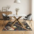 thumbnail image 3 of ODIKA 5'x7' Washable Area Rug Record School Vinyl Deck Vintage Sound Player Dj Music Cassette for Small Living Room, Bedroom, Easy Care, Non-Shedding, Pet Friendly, 3 of 7