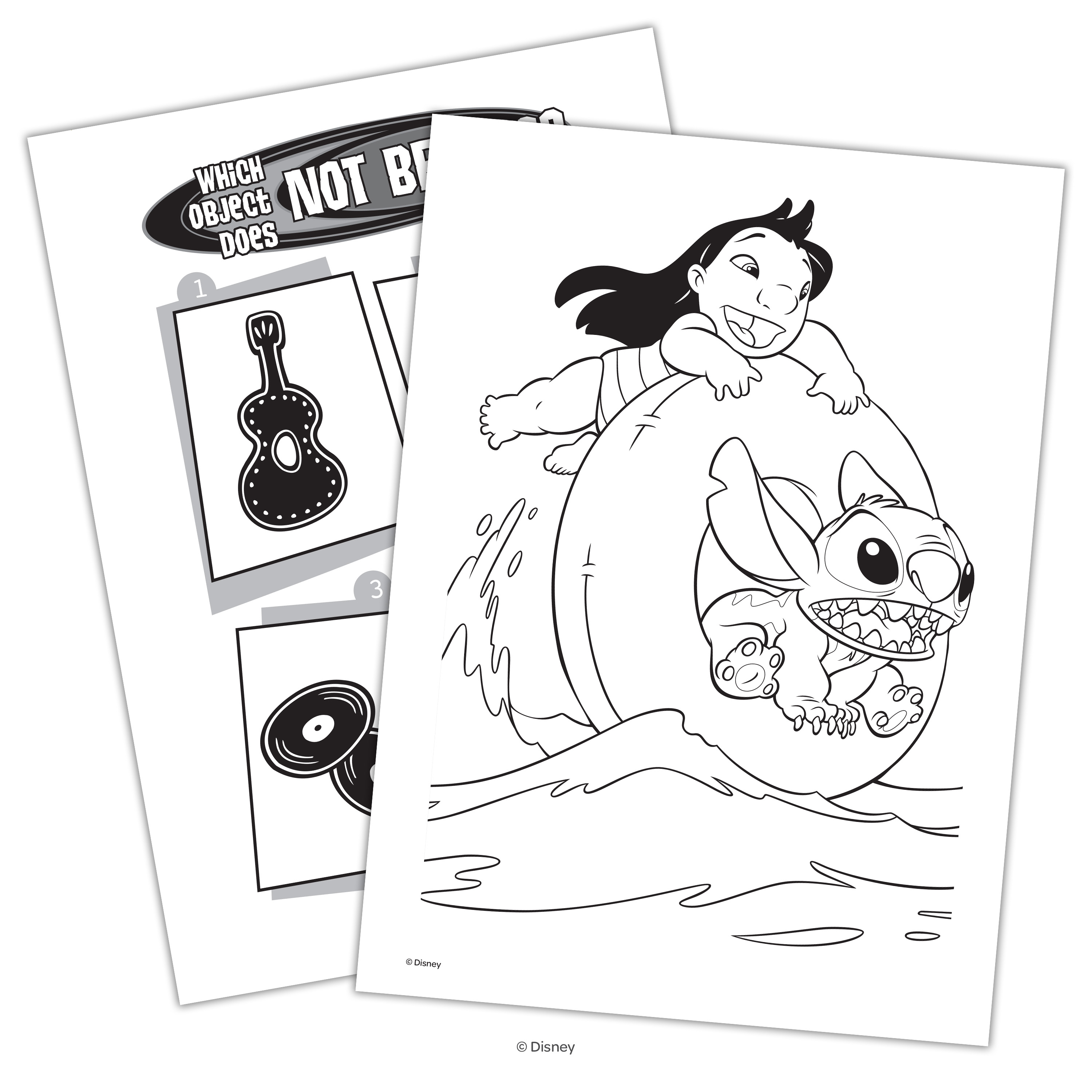 Disney Lilo & Stitch 48-Page Coloring Book with 4 Crayons, Paperback by Bendon
