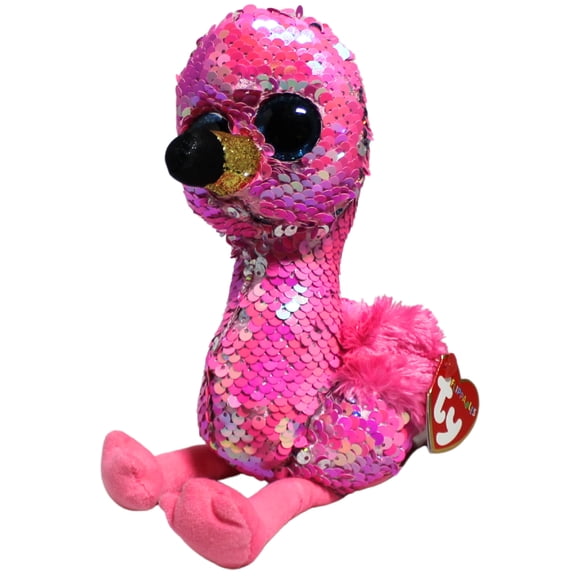 Ty Flippables - Pinky the Flamingo - Stuffed Animal