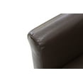 thumbnail image 2 of Mainstays Faux Leather Bucket Accent Chair, Brown, 2 of 4