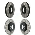 thumbnail image 1 of DS-One Front Rear Coated Drilled Slotted Disc Brake Rotors Kit for Car Jeep Compass Renegade Fiat 500X KD-100260, 1 of 11
