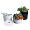 thumbnail image 3 of Flowerpot-Shaped Iron Money Safe, Password Lock Hidden Storage Box, 3 of 6