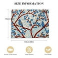 thumbnail image 2 of JRXY  Blue Trees Red Birds Canvas Wall Art Romantic Love Abstract Forest Landscape Picture Print on Canvas for Bedroom Home Decor Stretched and Framed Ready to Hang 20x16in, 2 of 5