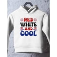 thumbnail image 3 of Red White And Cool Hoodie Toddler -Image by Shutterstock,  5 Toddler, 3 of 4