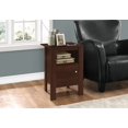 thumbnail image 3 of Monarch Specialties TABLE d'Appoint - Cerise de Nuit avec Rangement, 3 of 5