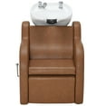 thumbnail image 3 of BarberPub Backwash Shampoo Unit, Adjustable Ceramic Bowl Sink and Chair Set for Salon, 3 of 9