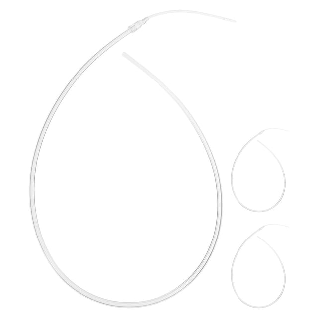 3 pajitas para biberón compatibles con extractores de leche y sistemas de alimentación para bebés. Incluye tubo y accesorios para la lactancia.