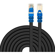 Outdoor Cat 7 Ethernet Cable 200Ft, Tanbin Cat7 RJ45 Network Patch Cable Heavy-Duty 10 Gigabit 600Mhz LAN Wire Cable