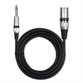 thumbnail image 1 of Cable de Audio para Micrófono de 6,35 mm Macho A XLR Macho para Altavoz, Guitarra, Amplificador, Transmisión de Sonido de Alta Calidad, 16,4 Pies, 1 of 5