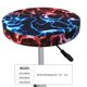 thumbnail image 4 of Disketp Red And Blue Lightning Funda Redonda para Taburete, Funda de Cojín para Silla de Bar Suave y Elástica-14 inch, 4 of 7