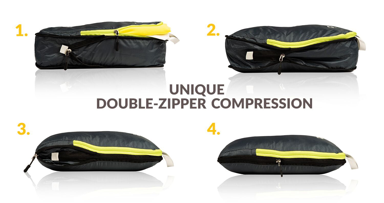 Compression Packing Cubes Set, Ultralight Travel Organizer Bags and To -  SuitedNomad