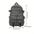 thumbnail image 2 of 1pc Simple Solid Color Backpack, Men's Simple And Versatile Large Capacity Computer Travel Backpack, Junior High School Student High School College Student Schoolbag, 2 of 5