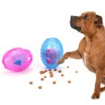thumbnail image 4 of Rugby Appearance Multi-Functional Dog Training Play&Eat Ball Giggle Ball For Pets(Pink), 4 of 10