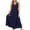 Navy, variant on Dvprdro V Neck Sleeveless Wrap Tie Front Cotton Linen Maxi Dress for Women Loose Fit A Line Summer Vacation Casual