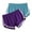 Blue, variant on WIZUTIZ Womens Running Shorts Retro Leisure Slim Joggers Dolphin Shorts 2 Packs Elastic Spandex Mid Rise High Cut Swim Shorts Solid Swimsuit for Ladies Club Blue