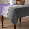 thumbnail image 4 of Purple Gray Ombre Table Cloth Waterproof Tablecloths, Vintage Country Wooden Tablecloth Dining Table Cover for Kitchen Party Tabletop Outdoor, Square Tablecloth 54x54 Inch, 4 of 9