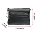 thumbnail image 3 of Bmisegm Women Fashion Leather Zipper Solid Color Underarm Bag Phone Bag Envelope Bag Purse Clutch Bag Compact Wallets for Women Black One Size, 3 of 5