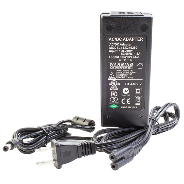Ul Listed Ac 100 240v To Dc 24v 2 5a 60w Led Light Ac Adapter High Power Switching Power Supply Driver Us Plug For Led Strip Light Walmart Com Walmart Com