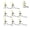 8 Pcs, variant on Seagull Mine Sound Button Keychain, Rechargeable Fidget Clicker with Real Sound & LED Light, Funny Interactive Desk Stress Relief Toy Gifts for Adults (6 Pcs)