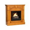 Colton Gel Fireplace, Plantation Oak