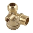 thumbnail image 3 of Brass Air Compressor 3 Way Check Valves Air Compressor Valves Male Thread Check Valves Replacement Part Hoses Connector, 3 of 7